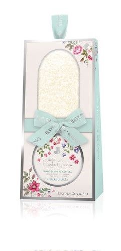 BAYLIS & HARDING SADA PÉČE O NOHY S PONOŽKAMI - ROSE, POPPY & VANILLA - 2KS