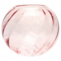 Skleněná váza kulatá Pale pink