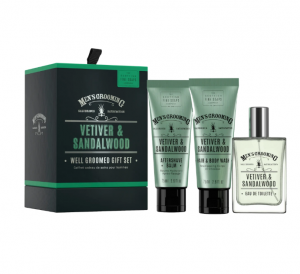 SCOTTISH FINE SOAPS PÁNSKÁ DÁRKOVÁ SADA - VETIVER A SANTALOVÉ DŘEVO, 3KS Schottish Fine Soaps