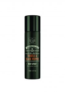 SCOTTISH FINE SOAPS PÁNSKÝ TĚLOVÝ SPREJ - ČERNÝ PEPŘ A OSTROPESTŘEC 150ML Schottish Fine Soaps