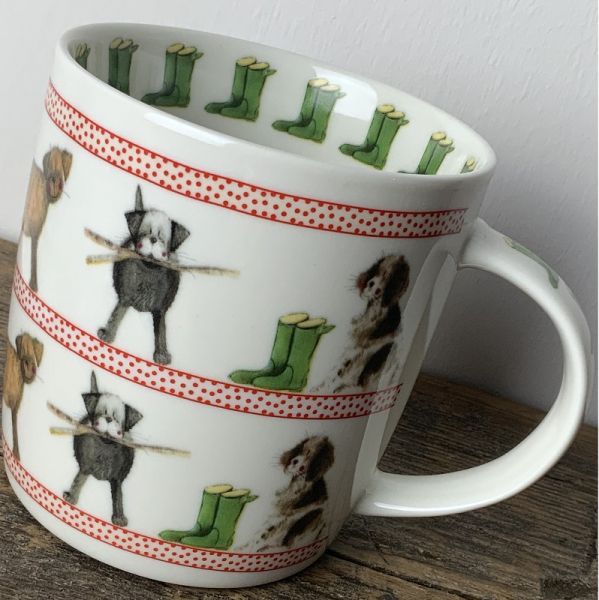 Alex Clark Art Porcelánový hrnek Country dogs 0,4 l