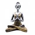 AW YOGA LADY MEDITATION 24 cm - stříbrná & zlatá