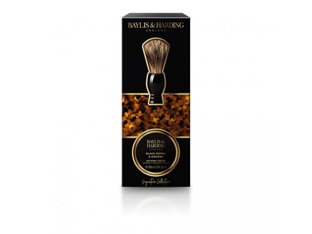 BAYLIS & HARDING Sada pro muže na holení - Black Pepper & Ginseng -Černý pepř, ženšen, 2ks