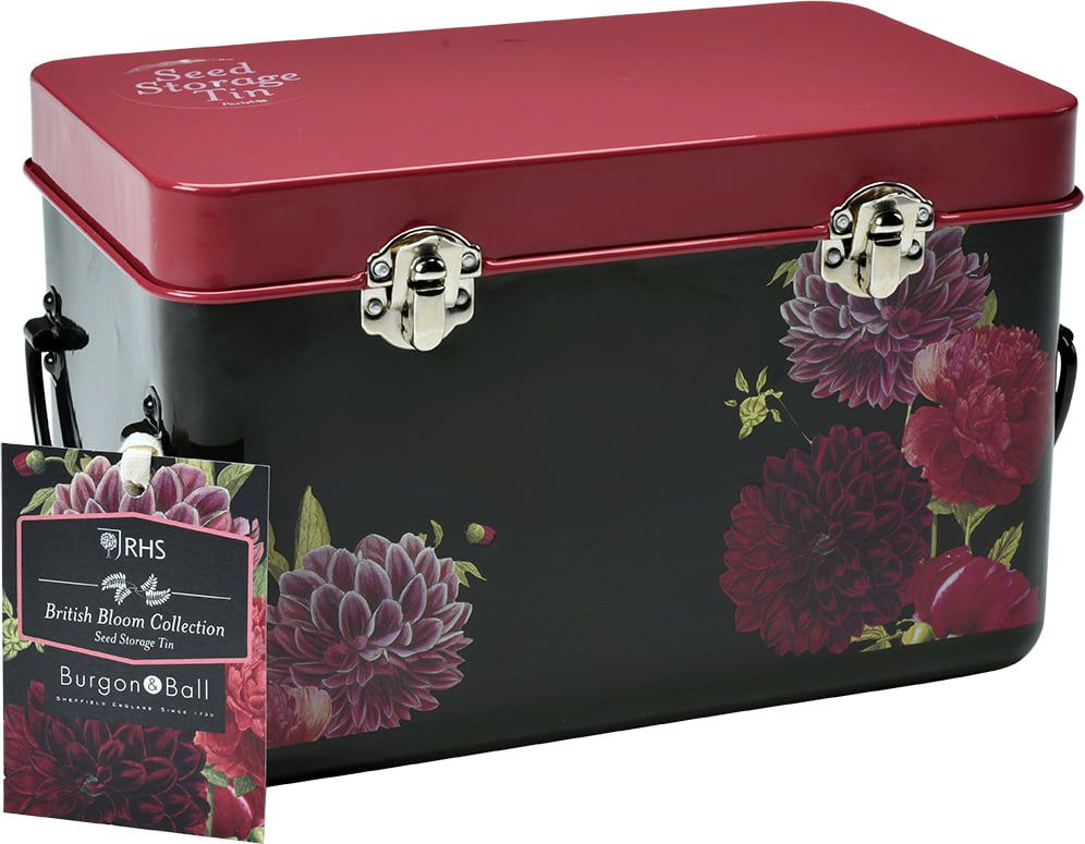 Burgon&Ball Plechový box na semínka BRITISH BLOOM