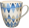 Blue checks porcelánový hrnek maxi; 0,8 l