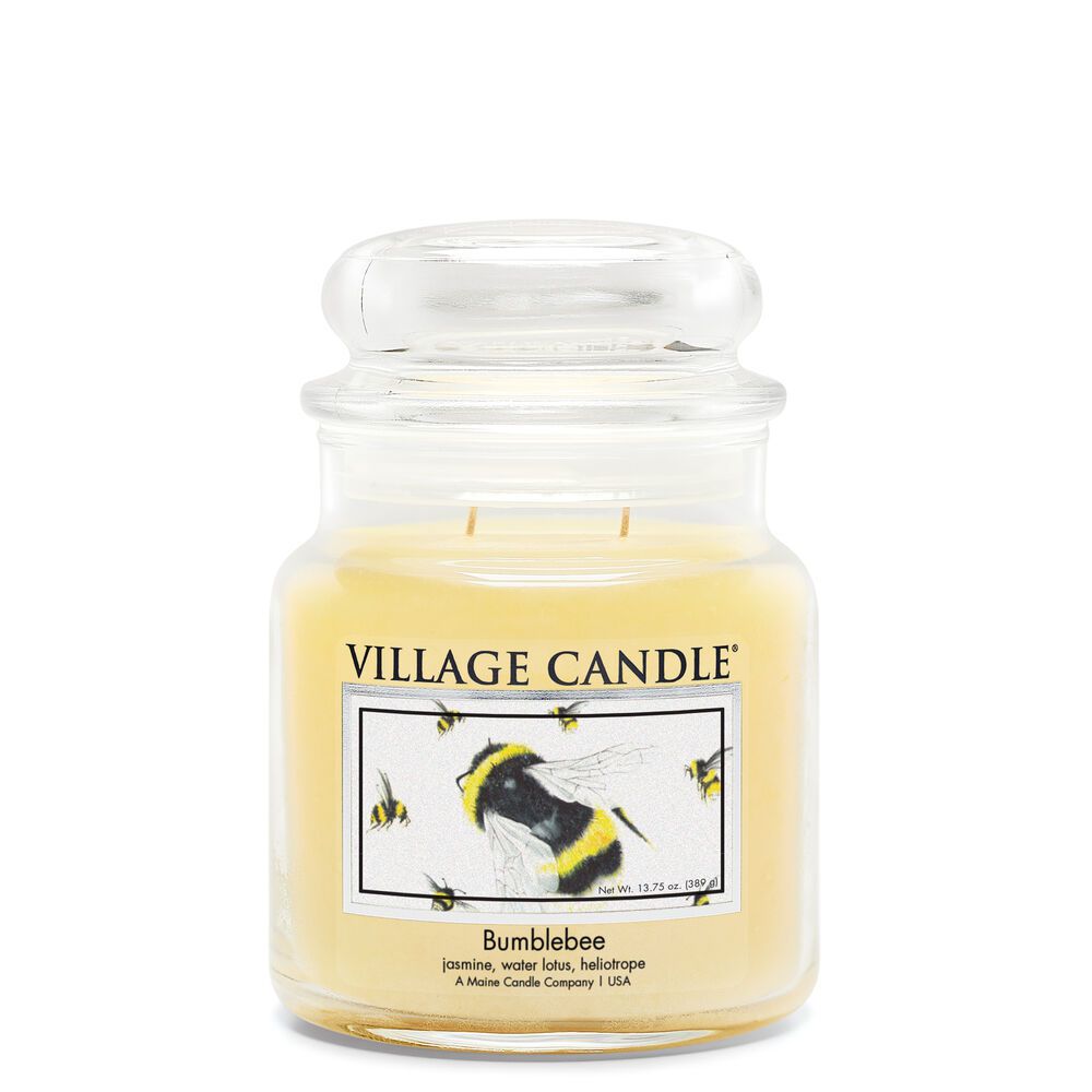 VILLAGE CANDLE VONNÁ SVÍČKA VE SKLE ČMELÁK, 16OZ