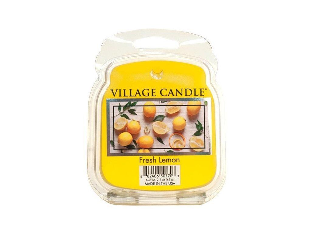 VILLAGE CANDLE VONNÝ VOSK, Svěží citrón - Fresh Lemon 62g