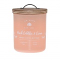VONNÁ SVÍČKA VE SKLE BROSKVOVÝ KOLÁČ SE ŠLEHAČKOU - PEACH COBBLER & CREAM 8,5 OZ