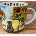 Hrnek Cat an Sunflowers  0,4 l