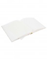 Goldbuch Klasické šité fotoalbum na fotografie na růžky 60 stran 30 bílých papírových listů Meadow white Hofmann