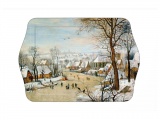 Mini podnos Bruegel Winter Landscape 14x21cm