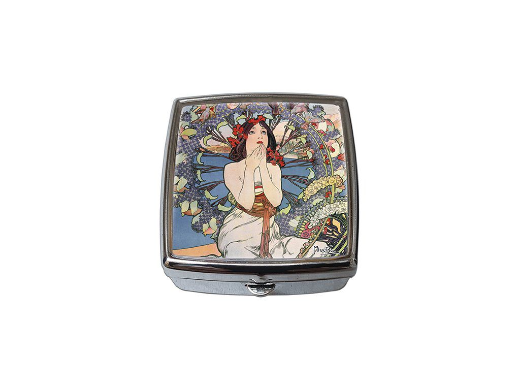 Plumeria Pill - Box - Lékovka Monaco Monte Carlo Alfons Mucha