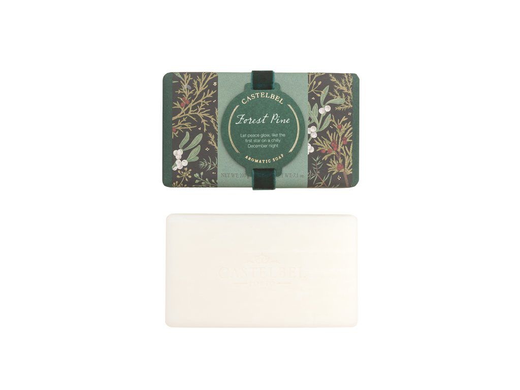 Castelbel Forest Pine Tuhé mýdlo, 200 g
