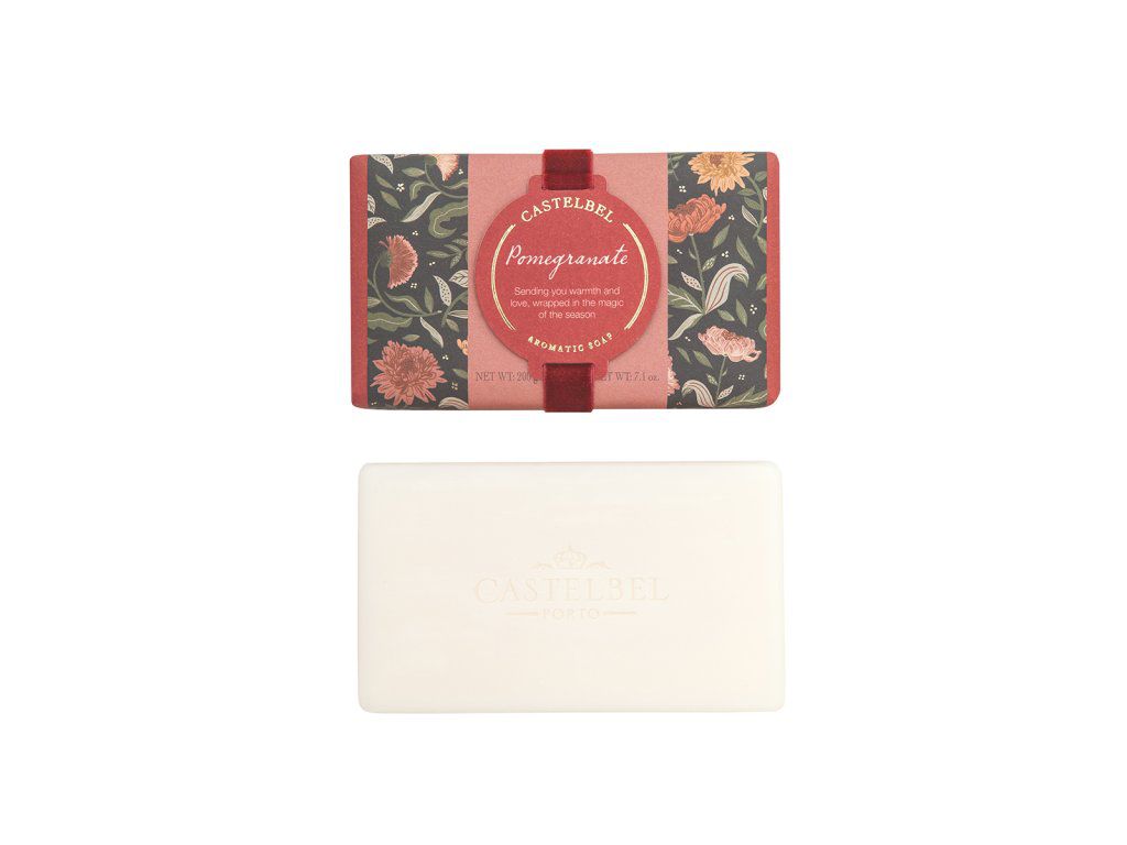 Castelbel Pomegranate Tuhé mýdlo, 200 g