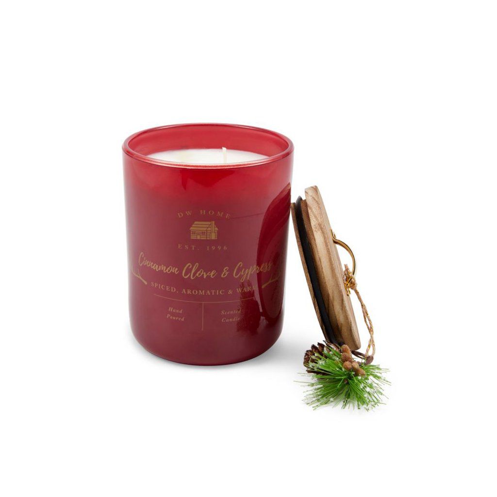 DW HOME Cinnamon Clove & Cypress Vonná svíčka ve skle, 244 g