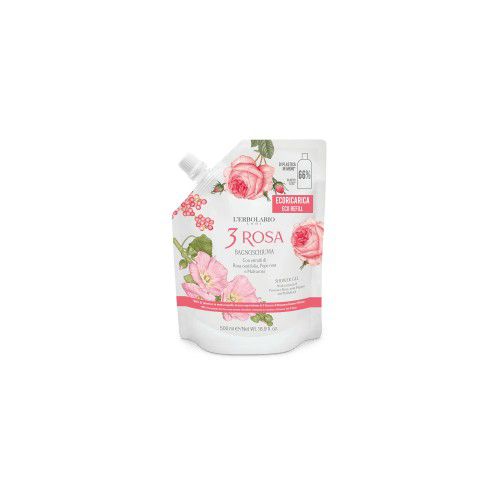 L´ERBOLARIO 3 Rosa Sprchový gel Eko-náplň 500ml