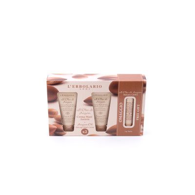 L´ERBOLARIO Dárková sada na ruce a rty Argan, 2x40ml + 4,5ml