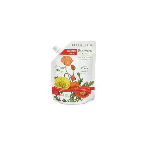 L´ERBOLARIO Papavero Soave Sprchový gel Eko-náplň 500ml