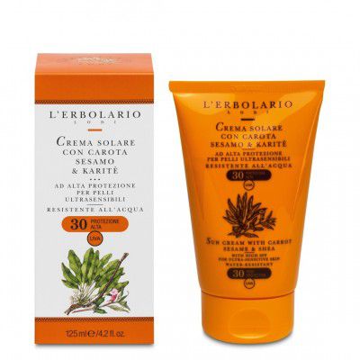 L´ERBOLARIO Slunce Krém s karotkou, sezamem & bambuckým máslem SPF30