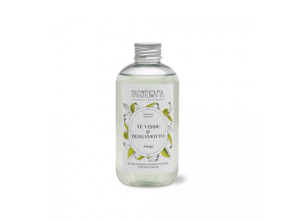 NASOTERAPIA NÁPLŇ DO AROMA DIFUZÉRU VERDE BERGAMOTTO - ZELENÝ ČAJ A BERGAMOT 250 ML