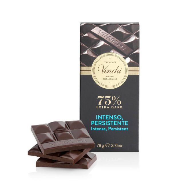 Venchi čokoláda extra hořká 75% 78g