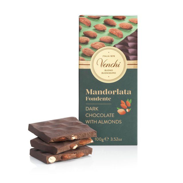 Venchi Čokoláda hořká s mandlemi 100 g