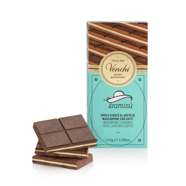 Venchi Čokoláda mléčná Tiramisu 110g