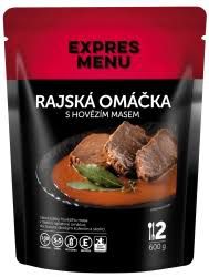 Expres Menu Rajská omáčka s hovězím masem (2 porce ) 600g