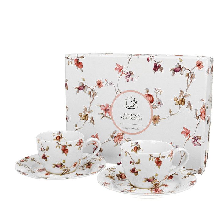 DUO porcelain Šálek s podšálkem na espresso - Safa - sada 2 ks