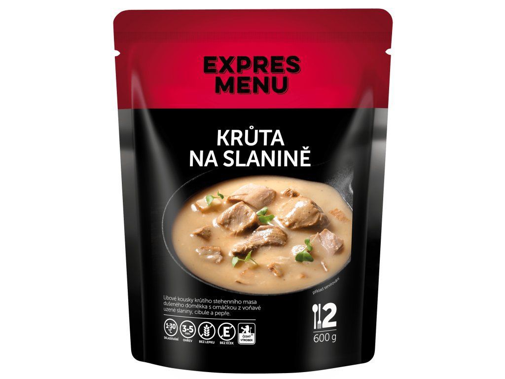 Expres Menu Krůta na slanině ( 2 porce) 600g