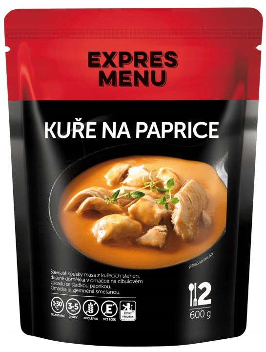 Expres Menu Kuře na paprice (2 porce ) 600g