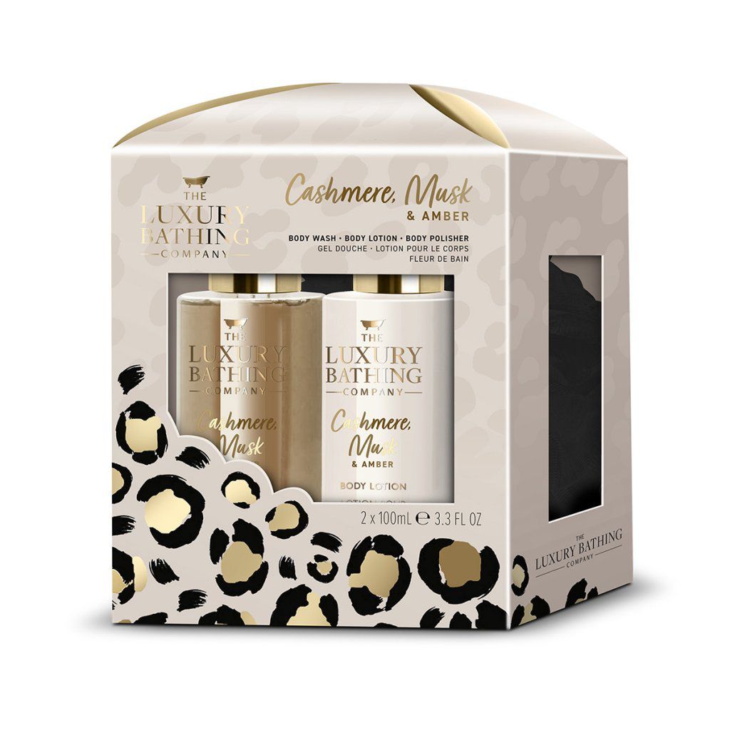 GRACE COLE Cashmere, Musk & Amber - mini sada péče o tělo, 3 ks