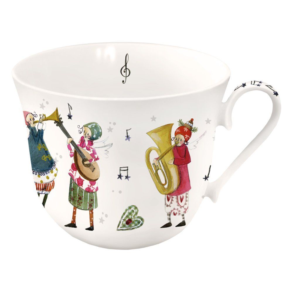 Grätz Verlag Porcelánový hrnek Muzikanti; 0,4 l