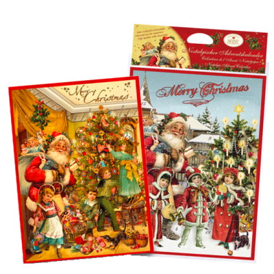 Heidel Nostalgie - adventní kalendář s mléčnou čokoládou 75g
