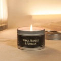 Malá sójová svíčka Tonka, Mandle &amp; Vanilka 100 g