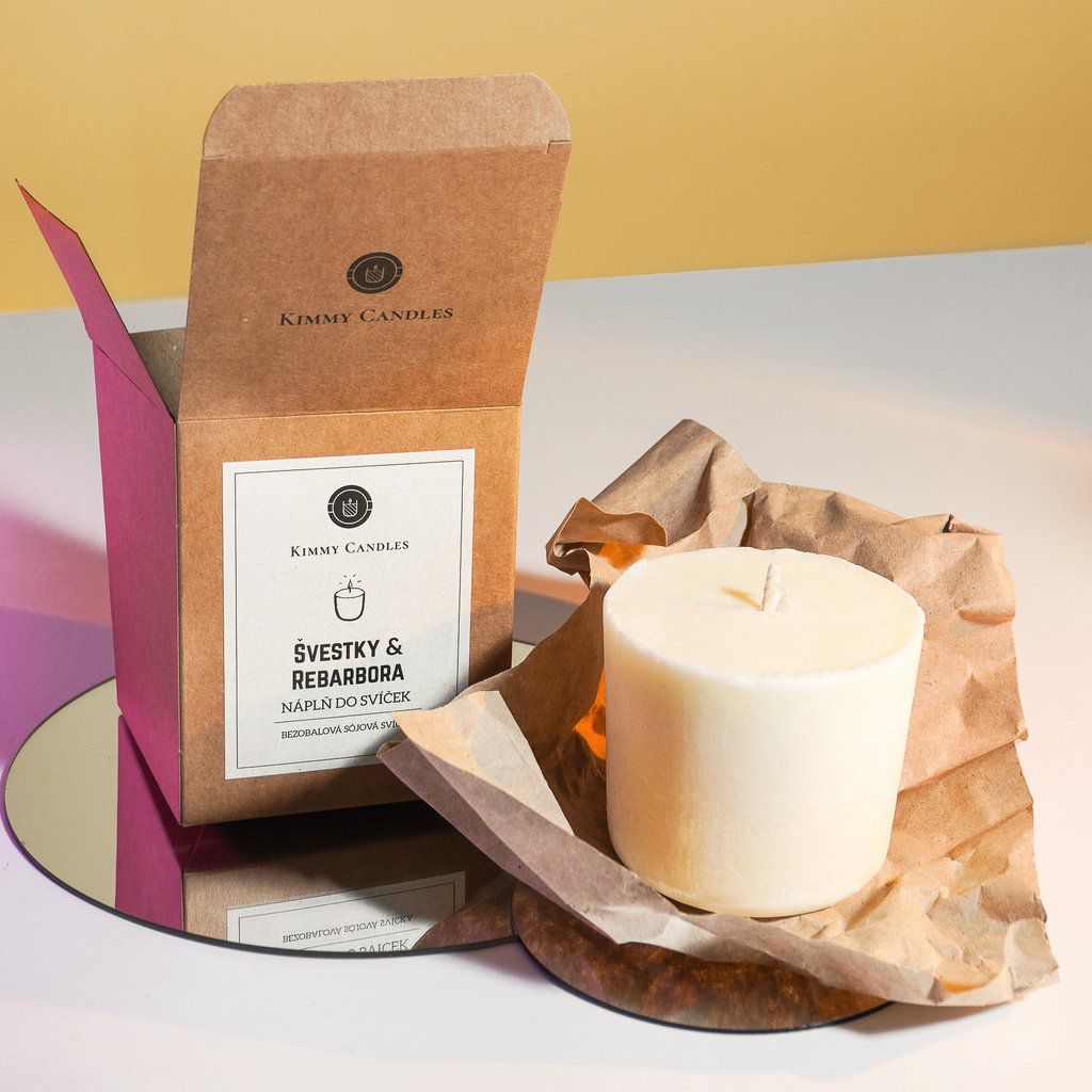 Kimmy Candles Náplň do svíček - Švestky & Rebarbora 220 g