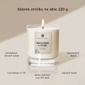 Kimmy Candles Sójová svíčka Dubové dřevo & Citrusy 220 g