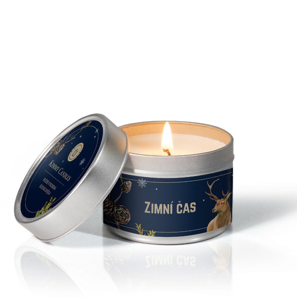 Kimmy Candles Malá sójová svíčka Zimní čas 100 g