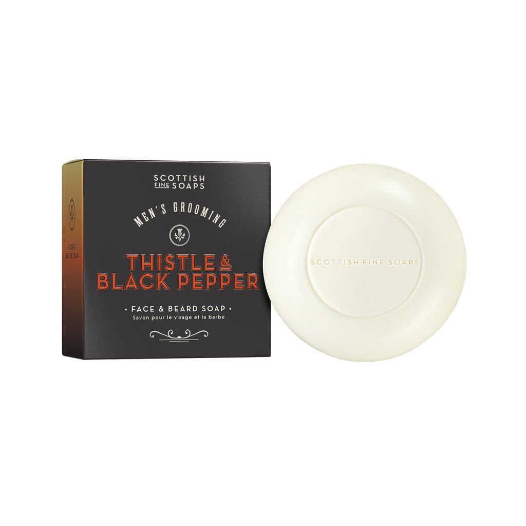 SCOTTISH FINE SOAPS Ostropestřec & Černý pepř, Tuhé mýdlo na pleť a vousy, 100 g Schottish Fine Soaps