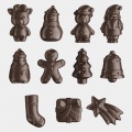 Simón Coll Adventní kalendář - figurky z hořké 70 % čokolády 216g