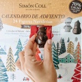 Simón Coll Adventní kalendář - figurky z hořké 70 % čokolády 216g