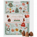 Simón Coll Adventní kalendář plněný 3D figurkami z mléčné čokolády 216g