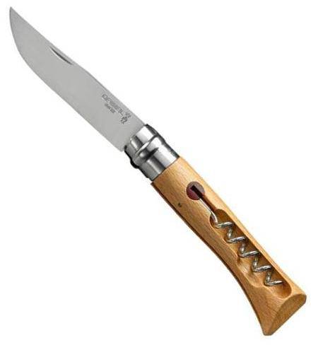 OPINEL VR N°10 Inox nůž na sýr s vývrtkou, 10 cm